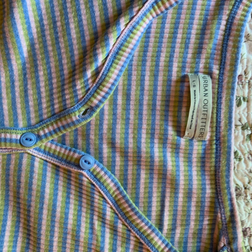 Urban outfitters long sleeve ribbed stripped tee